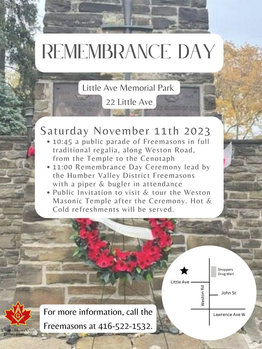 Read more about the article Remembrance Day 2023 in Weston