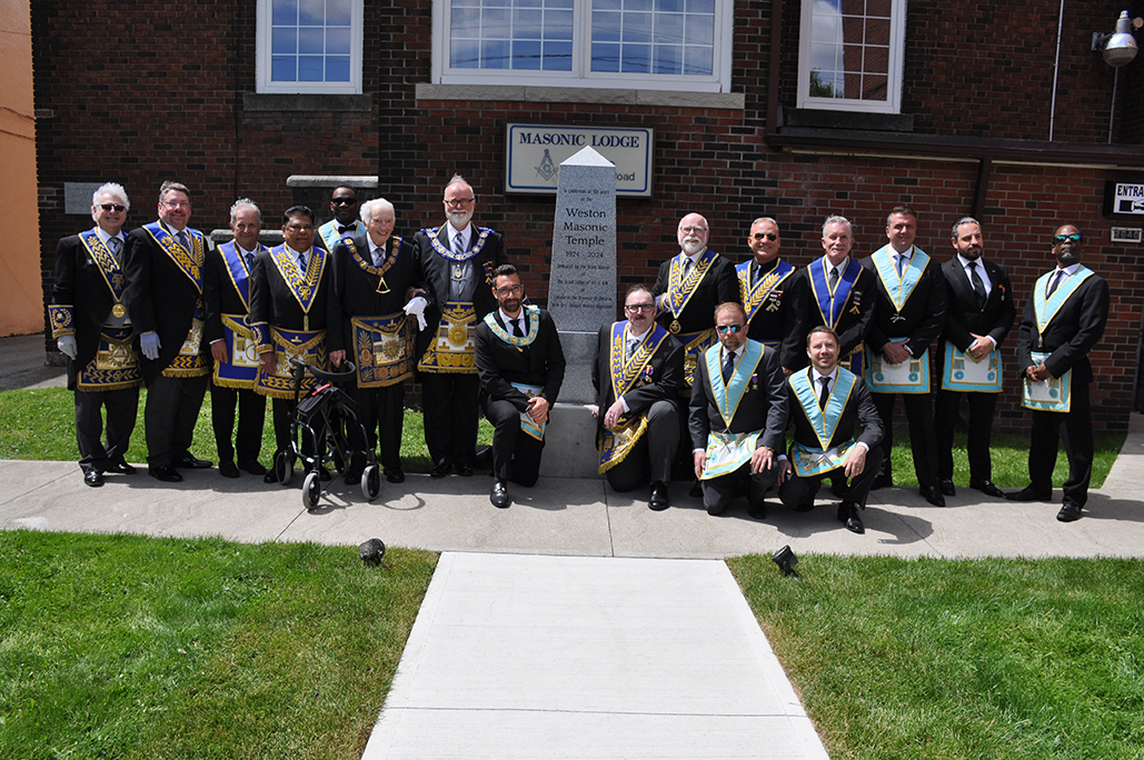 Read more about the article On Our History:  June 8, 2024:  Weston Masonic Temple Centenary Dedication